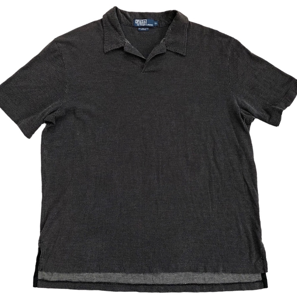 Polo Ralph Lauren Golf Black Pima Cotton Short Sleeve Polo Shirt Size XL Vintage